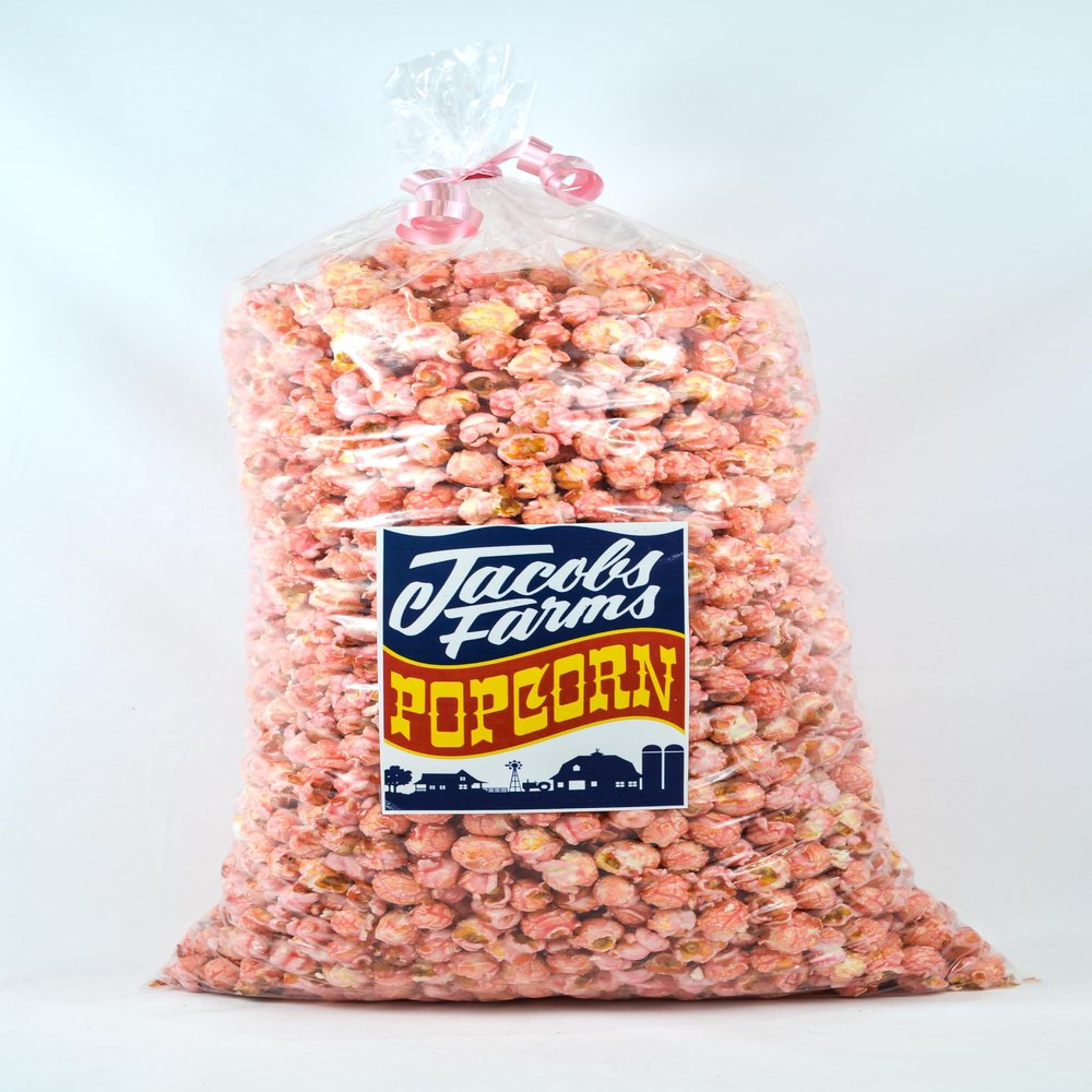 Bulk Popped Popcorn - Serves 20+ People. Wholesale Popcorn for Events, Weddings, Catering, Restaurants. (Pink Popcorn)