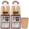 (Sunnap) Sunup C15100MZAW Commercial Paper Cup, All-Unbleached Paper Cup, 5.1 fl oz (150 ml), 5 oz, Set of 2 x 100 Pieces, Disposable, Bulk Purchase view 1