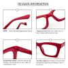 REAVEE 3 Pack Oprah Style Reading Glasses for Women Blue Light Blocking, Oversized Cute Square Fashion Computer Readers with Spring Hinge 0.0 view 3