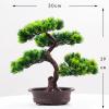 Yajuyi Artificial Bonsai Tree Faux Tree with Pot Realistic Decorative Bonsai Simulation Bonsai for Bathroom Shelf Living Room Desk view 2
