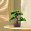 Yajuyi Artificial Bonsai Tree Faux Tree with Pot Realistic Decorative Bonsai Simulation Bonsai for Bathroom Shelf Living Room Desk view 4