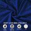 Jacobable Bed Wedge Pillow for Side Sleeping Sponge Filled Body Positioning Triangle Pillow Suitable for Pregnancy and Surgery Prevent Bed Sore for Leg and Back Support with Pillow Case (Navy Blue) view 4