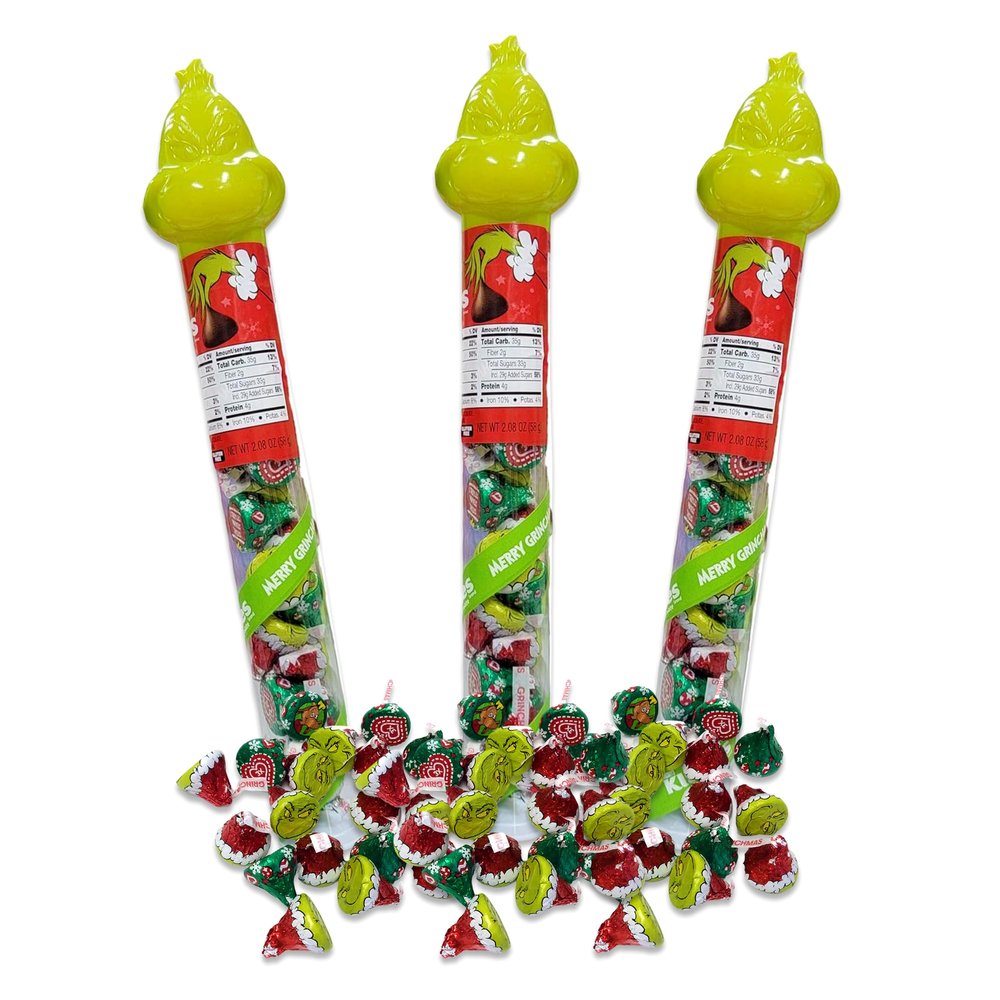 Candy Filled Canes 3 Pack of Kisses Christmas Candy