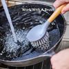 316L Stainless Round Steel Chainmail Scrubber for Hard Anodized Cookware Skillet, Wok, Pot, Pan; Pre-Seasoned Pan Dutch Ovens Waffle Iron Pans Scraper Cast-4in/10.2cm view 2