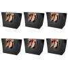 10 Pcs Black Paper Gift Bags Apparel Makeup Boutique Packing Bags with Gold Handle (No.2/28 Upper Width*9 Bottom*20 High) view 4