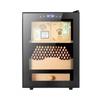 ASSYA Humidor Heat Preservation and Humidity Control Electric Cigar Cabinet Cedar Wood Shelves Partitioned Storage Quiet Operation Insulated Glass Door,50L view 1