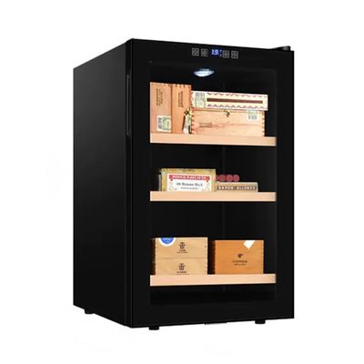 ASSYA Cigar Humidor Cabinet Electronic Cigar Cabinet Constant Temperature and Humidity Cedar Wood Shelves Air Cooled Circulation Quiet Operation,A
