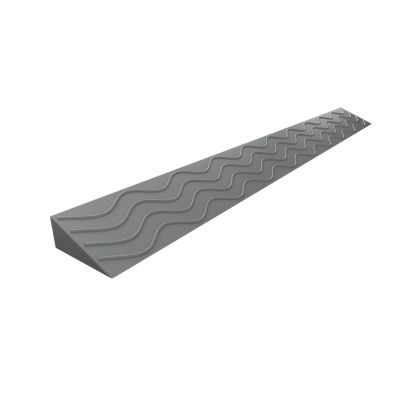 SAEYZ Threshold Ramp, Indoor Sweeper Climbing Mat, Home Threshold Ramp, Eco-Friendly Plastic (Color : Light Gray, Size : 100x8x2cm/39.4x3.1x0.8in)