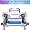 6-Wheels Walkers for Disabled Children & Cerebral Palsy Kids, Upgrade Standing Walking Aid for Lower Limb Training & Assist, Adjustable Height, for Stroke, Fracture, Hemiplegia, Withstands 220Lbs,L view 4