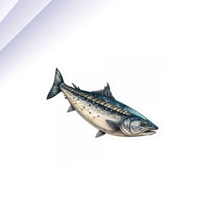 Atlantic Mackerel Sticker, Fish Sticker, Atlantic Mackerel Lover Sticker, Gift for Atlantic Mackerel Lover