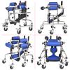 6-Wheels Walkers for Disabled Children & Cerebral Palsy Kids, Upgrade Standing Walking Aid for Lower Limb Training & Assist, Adjustable Height, for Stroke, Fracture, Hemiplegia, Withstands 220Lbs,S view 2