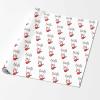 InterestPrint Personalized Happy New Year Wrap Paper, Funny Santa Claus Wrapping Paper Custom Name Gift Wrap Paper for Mom Dad Grandma Grandpa Christmas 1 Roll view 2