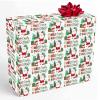 InterestPrint Personalized Gift Wrapping Paper with Name, Gift Box Snow Santa Claus Wrapping Paper Roll 58x23 Inch Custom New Year Wrap Paper for Women Men Adults 2 Rolls view 1
