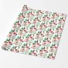 InterestPrint Personalized Gift Wrapping Paper with Name, Gift Box Snow Santa Claus Wrapping Paper Roll 58x23 Inch Custom New Year Wrap Paper for Women Men Adults 2 Rolls view 2