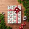 InterestPrint Personalized Gift Wrapping Paper with Name, Gift Box Snow Santa Claus Wrapping Paper Roll 58x23 Inch Custom New Year Wrap Paper for Women Men Adults 2 Rolls view 4