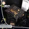 13" Black Happy Birthday Gift Bag with Tissue Paper and Greeting Card for Party,Happy Birthday Gift Bag for Men Women,Gift Bags Medium size(2 PCS Black Hot Stamping) view 2