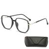 Bifocal Reading Glasses, Women's Portable Fashion Anti-Blue Light Reading Glasses, Reading Glasses for Women (0x,Black) view 1