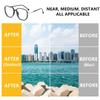 Bifocal Reading Glasses, Women's Portable Fashion Anti-Blue Light Reading Glasses, Reading Glasses for Women (0x,Black) view 3