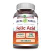 Amazing Formulas Folic Acid (Vitamin B9) 400 mcg | Tablets Supplement | Non-GMO | Gluten Free | Made in USA (1 Pack, 500 Count) view 1