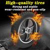 10in Wheelchair Wheel with PU Tire Low Noise Replacement for Rollator Trolley Sturdy Aluminum Alloy Hub view 4