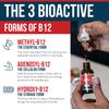 BioActive Vitamin B12 1000 mcg | Contains 3 BioActive Forms B12 Plus Methylfolate Cofactor - Methyl B12, Adenosyl B12 & Hydroxy B12 | Sublingual Form, Cherry Flavor, Organic, Vegan (180 Servings) view 3