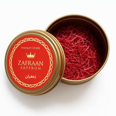 Zafraan Saffron - Premium Saffron from Afghanistan - Super Negin Grade A - 2g - 100% Pure Hand-Picked Red Threads for Tea, Cooking, Baking and Desserts