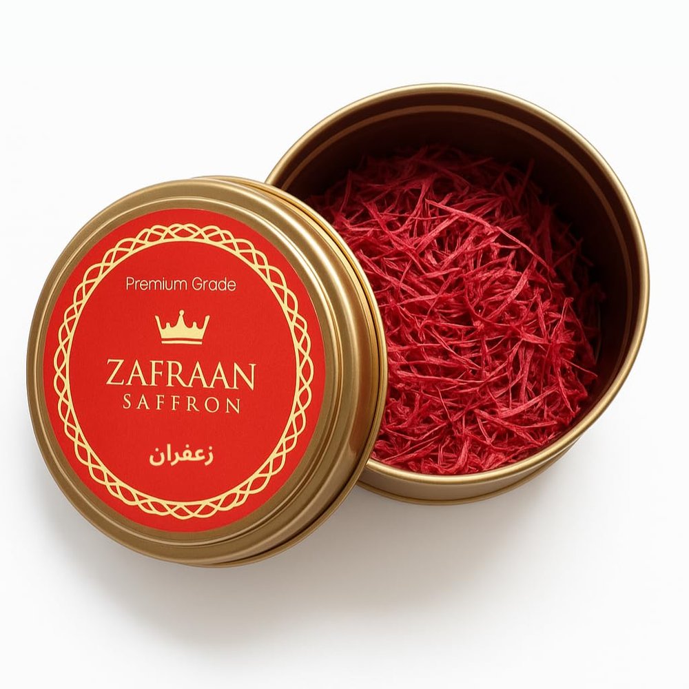 Zafraan Saffron - Premium Saffron from Afghanistan - Super Negin Grade A - 2g - 100% Pure Hand-Picked Red Threads for Tea, Cooking, Baking and Desserts