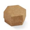 Boxes Craftory Set of 40 Hexagonal Cardboard Favor Boxes (2.36 x 1.57 inch) - Ideal for Wedding, Baby Party and Bridal Shower- Natural Brown view 1