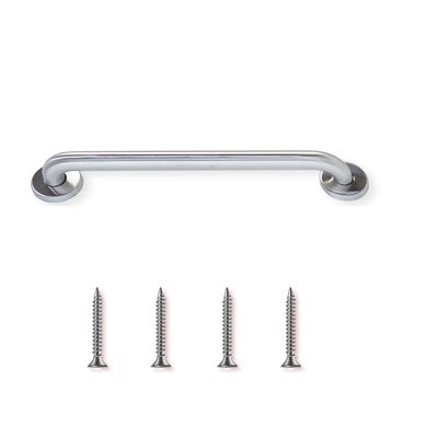 16' Peened Grip Stainless Steel Grab Bars | ADA Safety Bars for Seniors, Handicap, Elderly - Holds Up to 400lbs, For Bathtubs and Showers