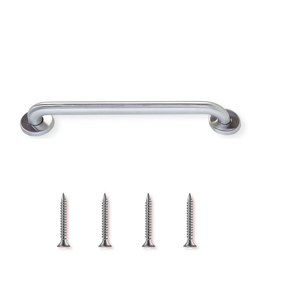 42' Peened Grip Shower Handle | 304 Stainless Steel Bathtub and Shower Grab Bars, Up to 400lbs