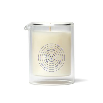 Dame Products Massage Oil Candle - Plant Based Skin & Body Candle for Relaxing Massage, Moisturizing & Calming Aromatherapy Candle with Kava Kava - Skin Safe - Lime Leaves, Ambrette & White Peach