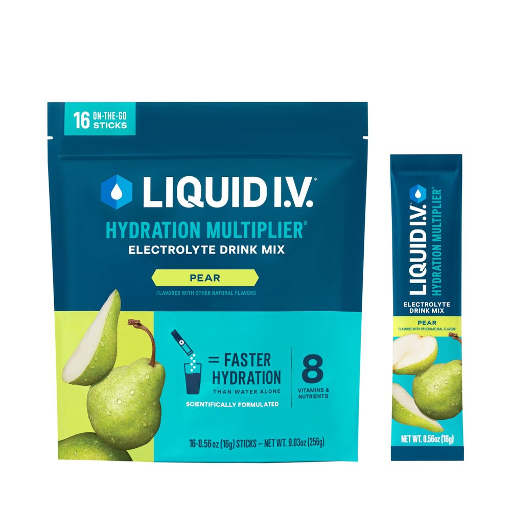 Liquid I.V. Hydration Multiplier - Pear | Electrolyte Powder Drink Mix | 1 Pack (16 Servings)