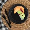 EcoQuality Disposable 9" inch Round Black Plastic Plates - China Like Party Plates, Heavy Duty Large Disposable Dinner Plates, Salad Plate, Weddings, Serveware (50) view 2