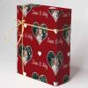FunStudio Personalized Valentine's Day Wrapping Paper Rolls Custom Face Photo Wedding Wrapping Paper Gift Wrap Paper for Wife Husband Boyfriend Girlfriend 58"x 23" - Love Heart view 3