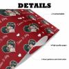 FunStudio Personalized Valentine's Day Wrapping Paper Rolls Custom Face Photo Wedding Wrapping Paper Gift Wrap Paper for Wife Husband Boyfriend Girlfriend 58"x 23" - Love Heart view 4