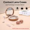 FEISEDY Contact Lens Case, Fashion Portable Contacts Lens Box with Mirror Tweezers Remover Tool Solution Bottle for Travel B0072 view 3