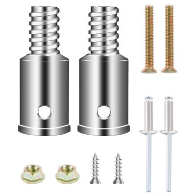 3/4" (0.8") Threaded Tip Replacement,Ultra Threaded Tip Repair Kit Metal Threaded Handle Tips for Wood or Metal Poles Handle Replacement Extension Pole Adapter for Mop,Broom,Household Cleaning Tools