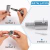 3/4" (0.8") Threaded Tip Replacement,Ultra Threaded Tip Repair Kit Metal Threaded Handle Tips for Wood or Metal Poles Handle Replacement Extension Pole Adapter for Mop,Broom,Household Cleaning Tools view 4