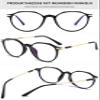Lanomi Anti Blue Reading Glasses Polygon Frame Plastic Computer Reader Blue Light Blocking Glasses Women Men Stylish Anti UV Eyestrain Eyeglasses Transparent Blue 2.0 view 3