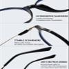 Lanomi Anti Blue Reading Glasses Polygon Frame Plastic Computer Reader Blue Light Blocking Glasses Women Men Stylish Anti UV Eyestrain Eyeglasses Transparent Blue 2.0 view 4
