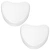 Healvian 2pcs Cute Heart-shaped Denture Box Portable Retainer Case for Travel Durable and Lightweight Storage Container for Dentures and Mouthguards view 1