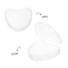 Healvian 2pcs Cute Heart-shaped Denture Box Portable Retainer Case for Travel Durable and Lightweight Storage Container for Dentures and Mouthguards view 3