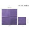 200 Pack Cocktail Napkin 2-Ply Dessert Napkins Folded 5 x 5 Inches Disposable Napkins for Dinner Wedding Birthday Party Bridal Anniversary Reception Event (200, Purple) view 2