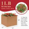 1LB Crinkle Cut Paper Shred Filler for Gift Box Bag and Basket On Holidays (Christmas color) view 2