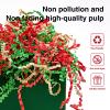 1LB Crinkle Cut Paper Shred Filler for Gift Box Bag and Basket On Holidays (Christmas color) view 3