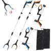 43" Grabber Tool, 2Pack Extra Long Grabber Reacher with Magnetic Tip,Foldable Grabbers for Elderly Grab It Reaching Tool,360 Rotating Jaw 4" Wide Claw Opening Grabber Reacher Tool Heavy Duty view 1