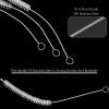 TrelaCo 100 Pcs Tracheostomy Cleaning Brushes Trach Brush Nylon Bristle Tracheostomy Brushes Pipe Tube Cleaning Brush for Supplies, 10mm view 3