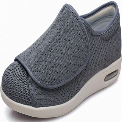 Extra Wide Fit Diabetic Shoes for Men Adjustable Orthopedic Slippers Comfy Plantar Fasciitis Shoes for Elderly Arthritis Edema Swollen Feet Thumb Valgus Slip On Walking Sneakers (Color : 5, Size : 4