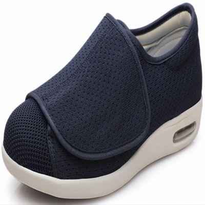Extra Wide Fit Diabetic Shoes for Men Adjustable Orthopedic Slippers Comfy Plantar Fasciitis Shoes for Elderly Arthritis Edema Swollen Feet Thumb Valgus Slip On Walking Sneakers (Color : 8, Size : 4