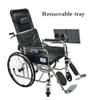 ROLTIN Wheelchair Tray Ergonomic Wheelchair Computer Desk, Adjustable Distance and Height, Universal Trays Removable Wheelchair Lap Tray Table for Eating Reading & Resting (Blac view 3